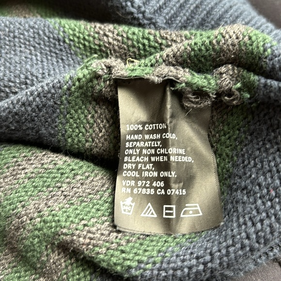 Men’s Nautica, navy, green, gray knitted crewneck sweater size large - Picture 6 of 6